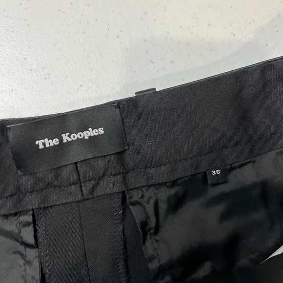 The Kopples Women Straight Leg Wool Dress Pants High Rise Solid Black Size 36‎ - Picture 11 of 14